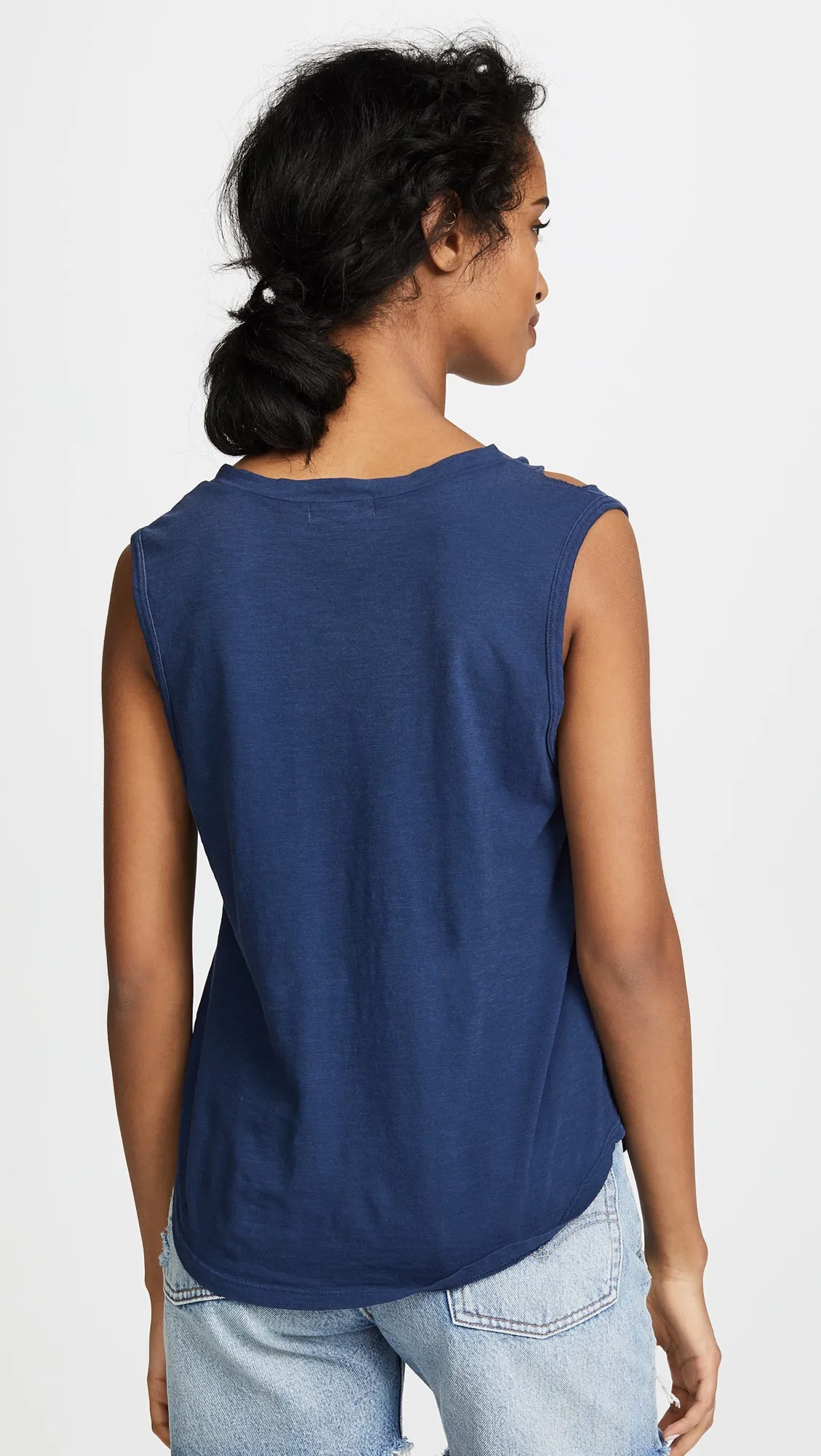 LNA Double Cut V Tank Top