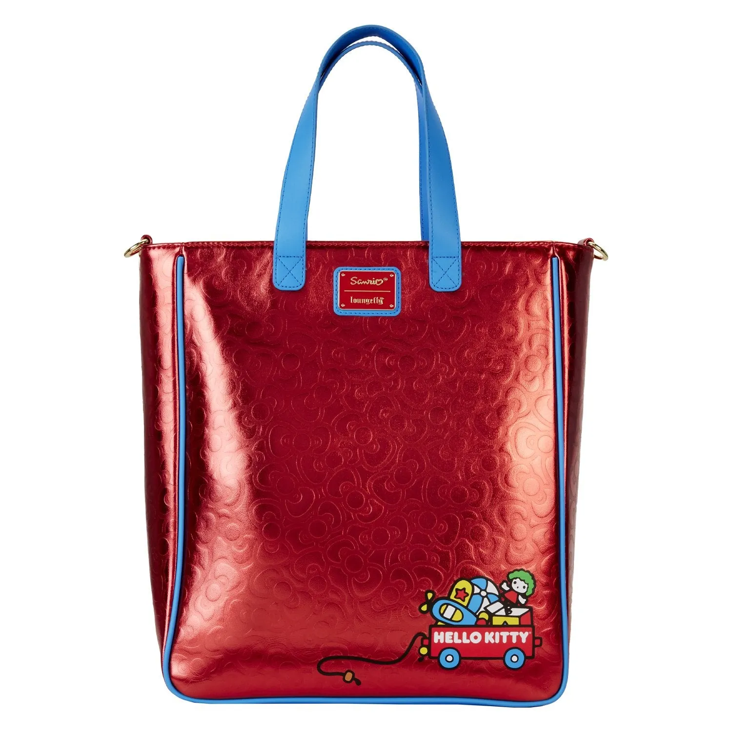 Loungefly Sanrio Hello Kitty 50th Anniversary Metallic Tote Bag with Coin Bag