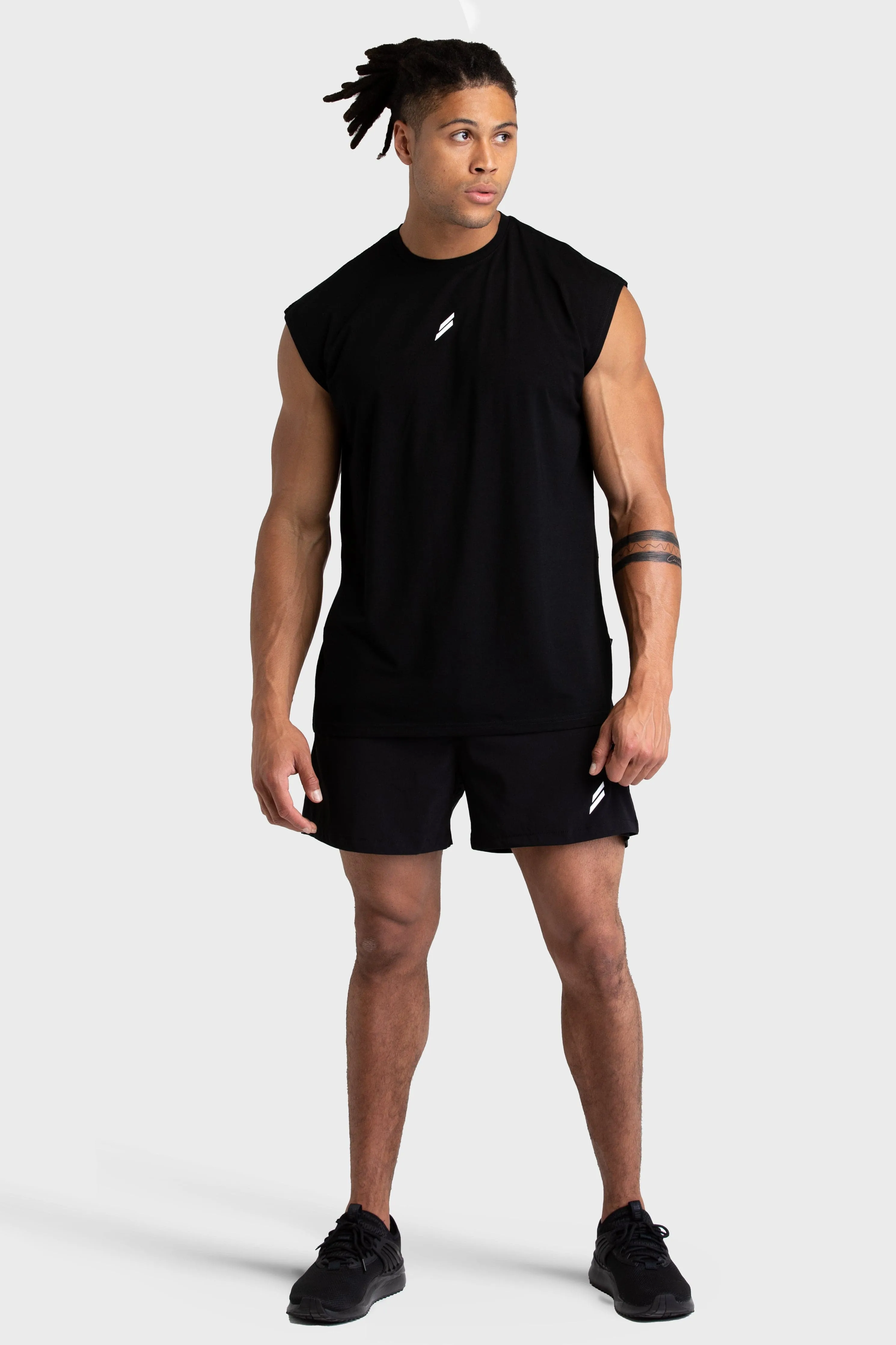 Mark Oversize Cutoff Tank - Black