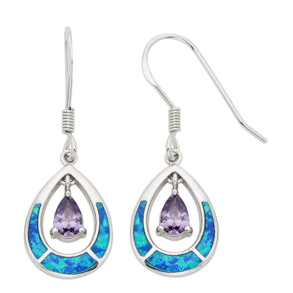 Opal Teardrop Earrings