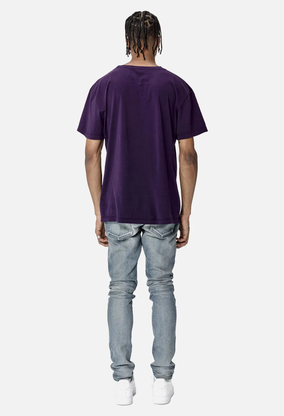 Oversized Pocket Tee / Purple