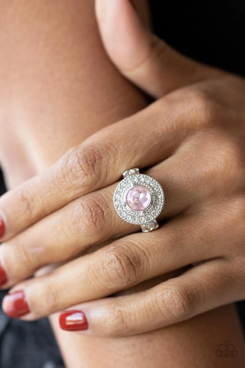 Paparazzi Targeted Timelessness Pink Ring