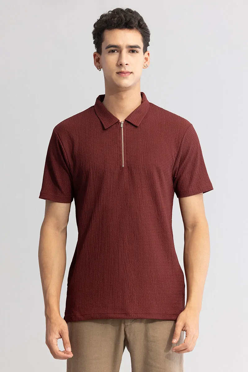 Pinnacle Maroon Polo T-Shirt