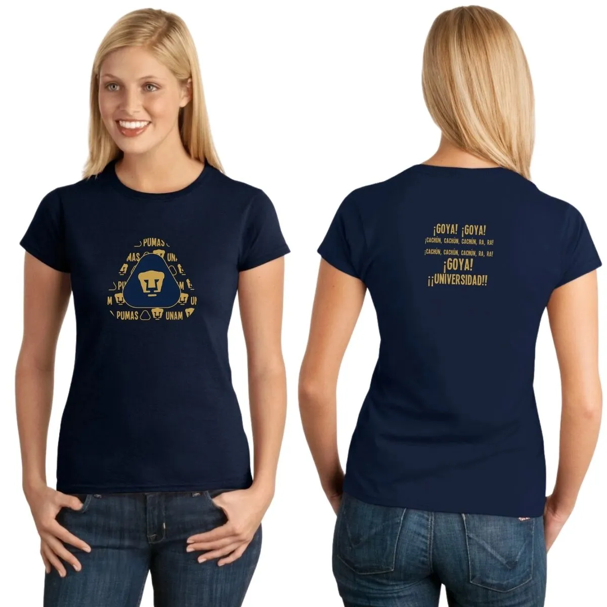 Playera Mujer Pumas UNAM triangular