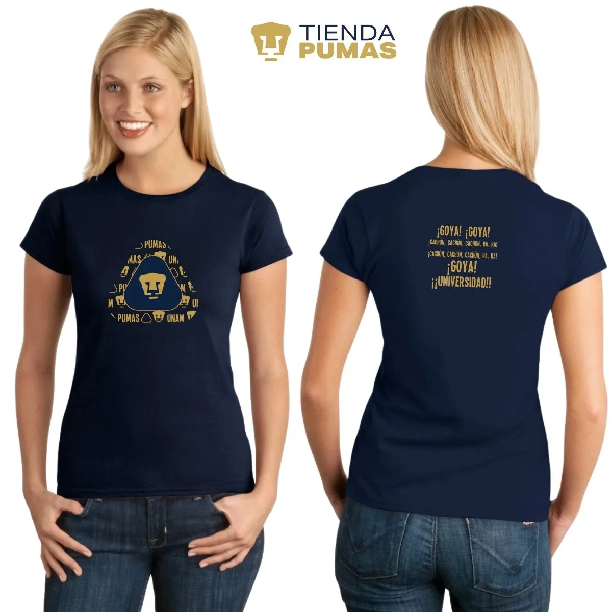 Playera Mujer Pumas UNAM triangular