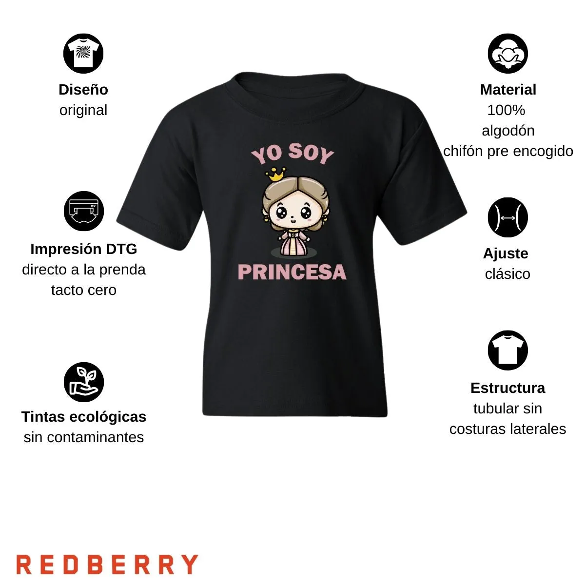 Playera Nia Yo soy princesa