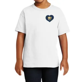 Playera Nios Pumas UNAM Corazón Bordado