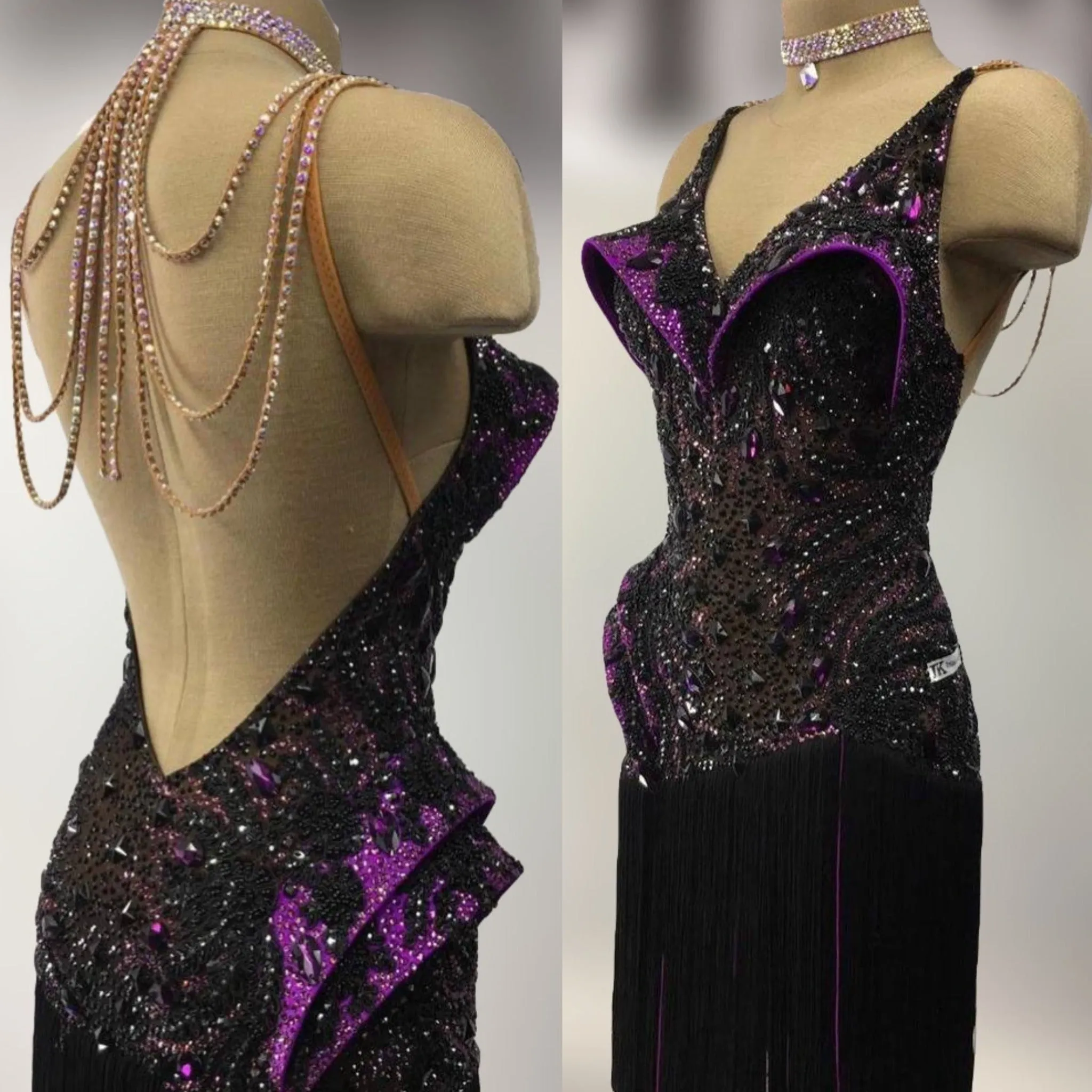 Purple Passion Latin Competition Dress