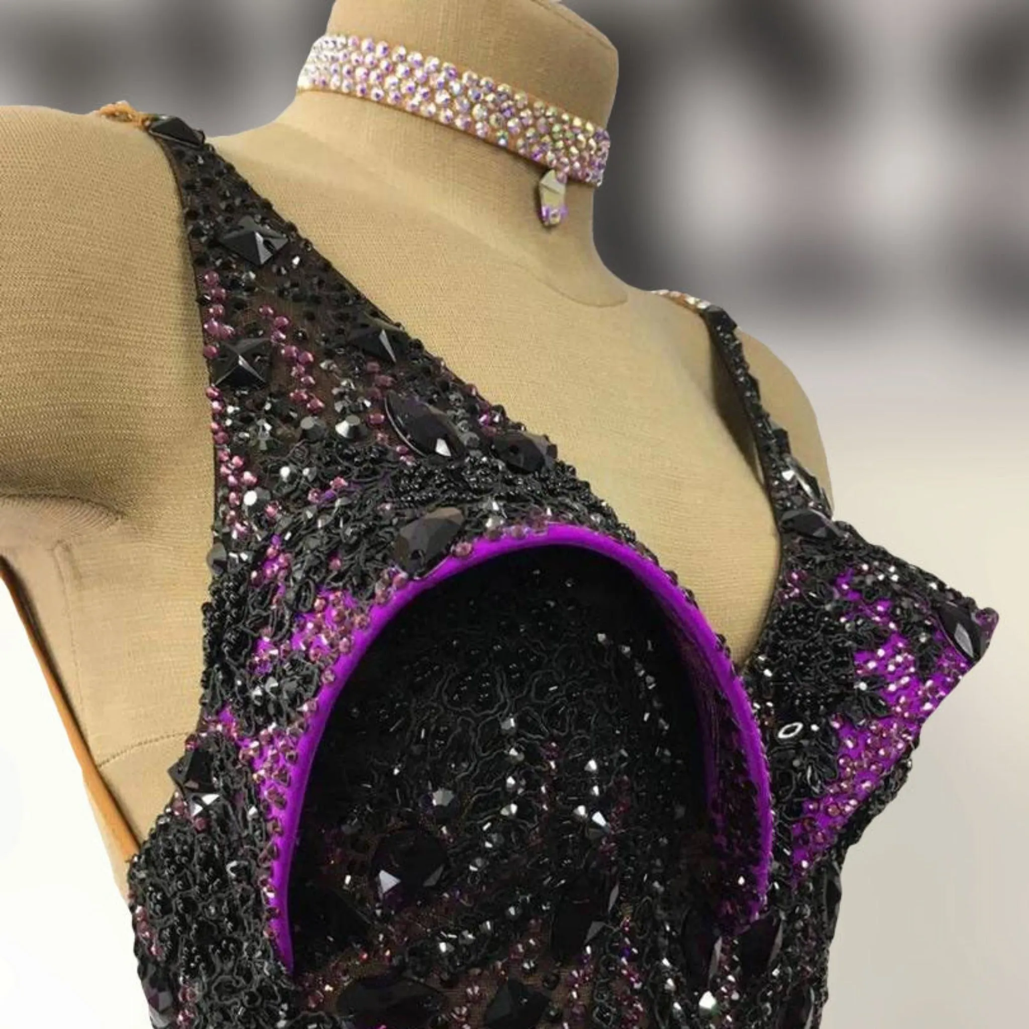 Purple Passion Latin Competition Dress