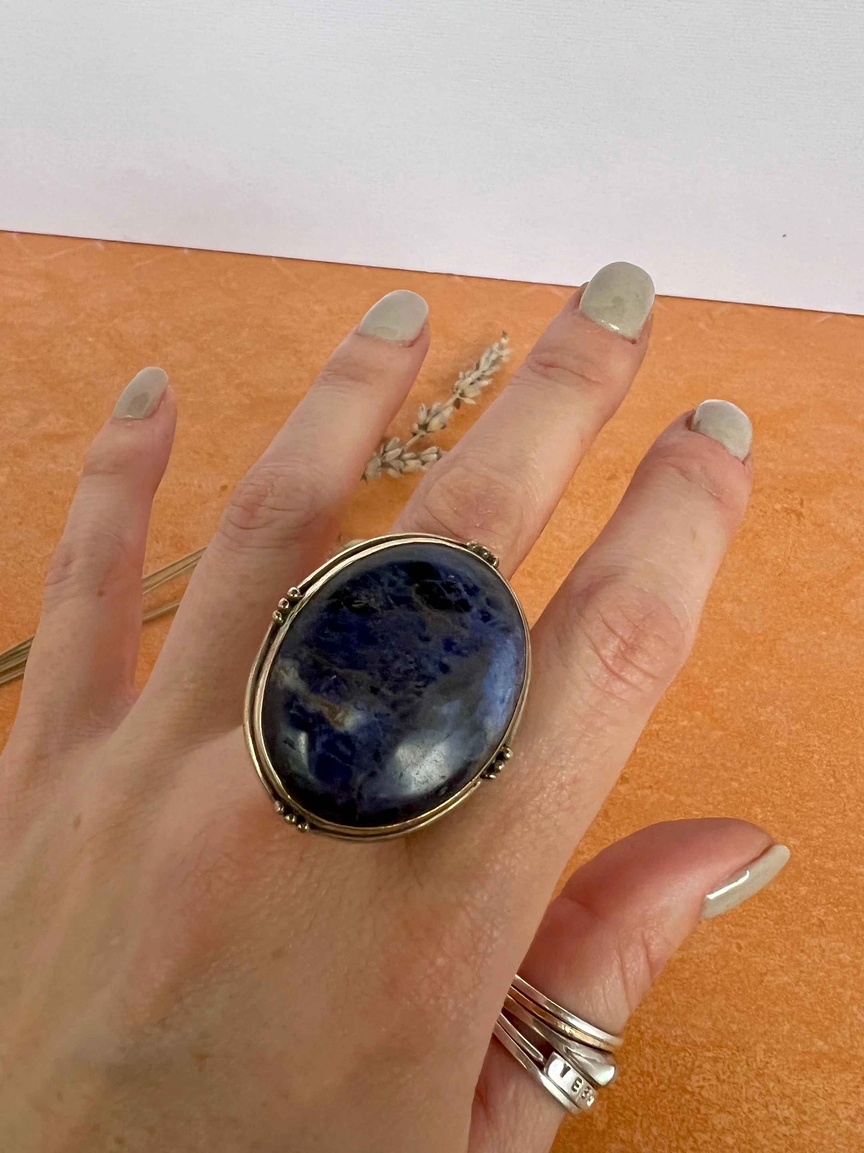 Purple Sodalite Ring | Size 8