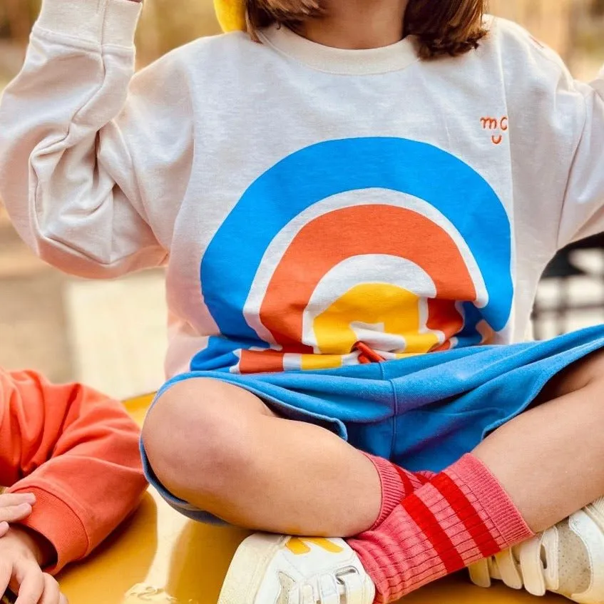 Recycled Cotton Rainbow Kid Sweatshirt