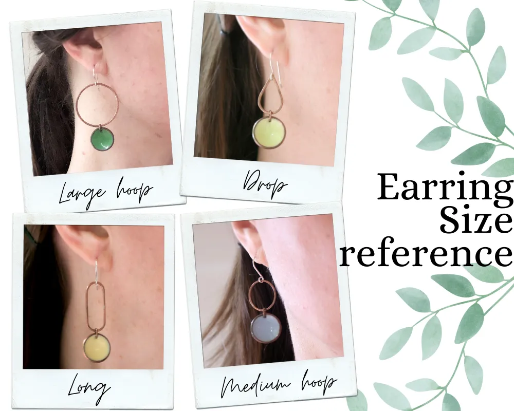 Revolve Large Patina Penny earrings [made to order]