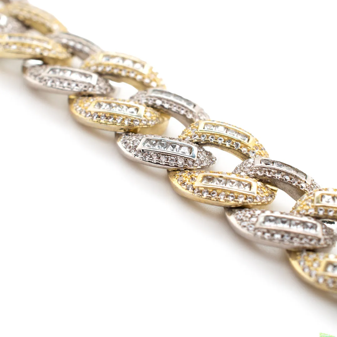 Silver Plated Cooper Cuban Link Chain