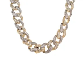 Silver Plated Cooper Cuban Link Chain