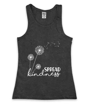 'Spread Kindness' Dandilion Flowers Racerback Tank