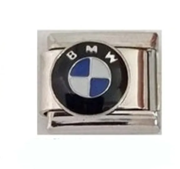 Stainless Steel BMW Nomination Style Link Charm