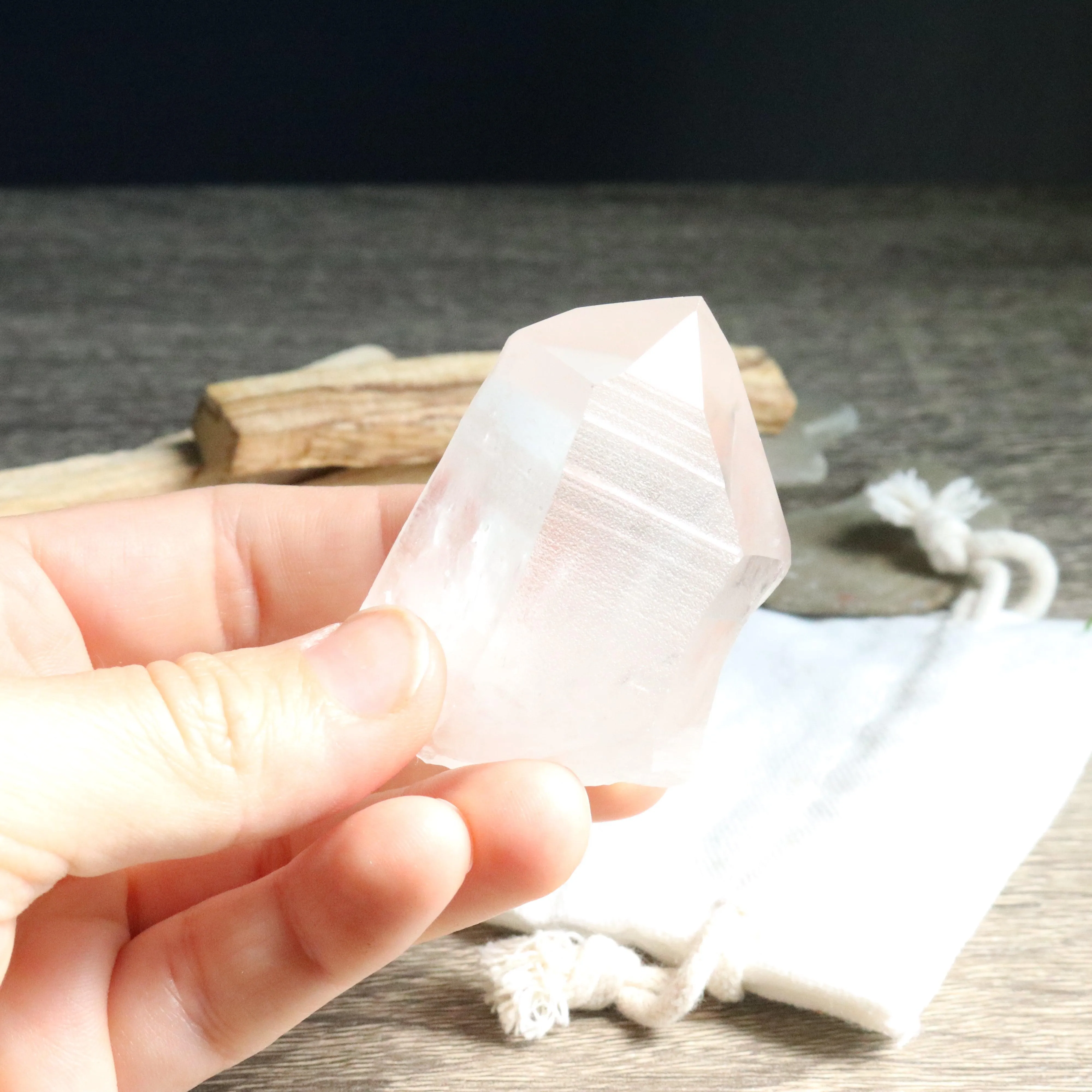 Stunning Energy ~ Natural Lemurian Quartz Point from Brazil