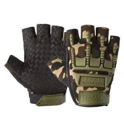 Tactical Gloves Camouflage Military Mittens For Fitness Gym Male Antiskid Motocycle Men Women Moto Half Finger Gloves