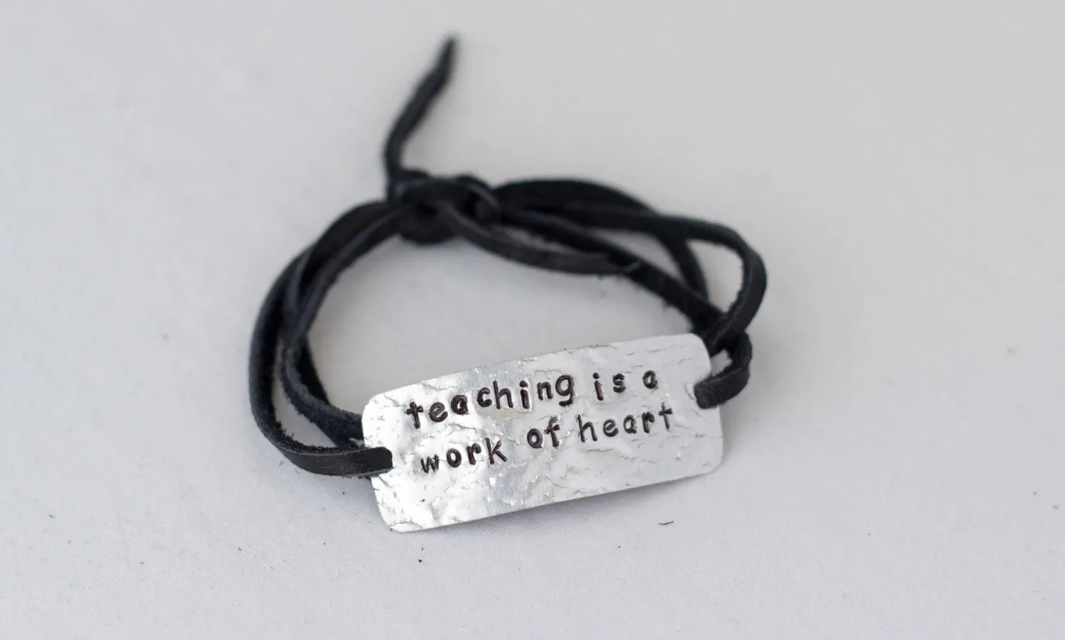 Teaching Is A Work Of Heart, Wrap Bracelet