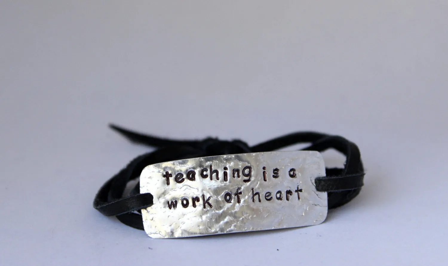 Teaching Is A Work Of Heart, Wrap Bracelet