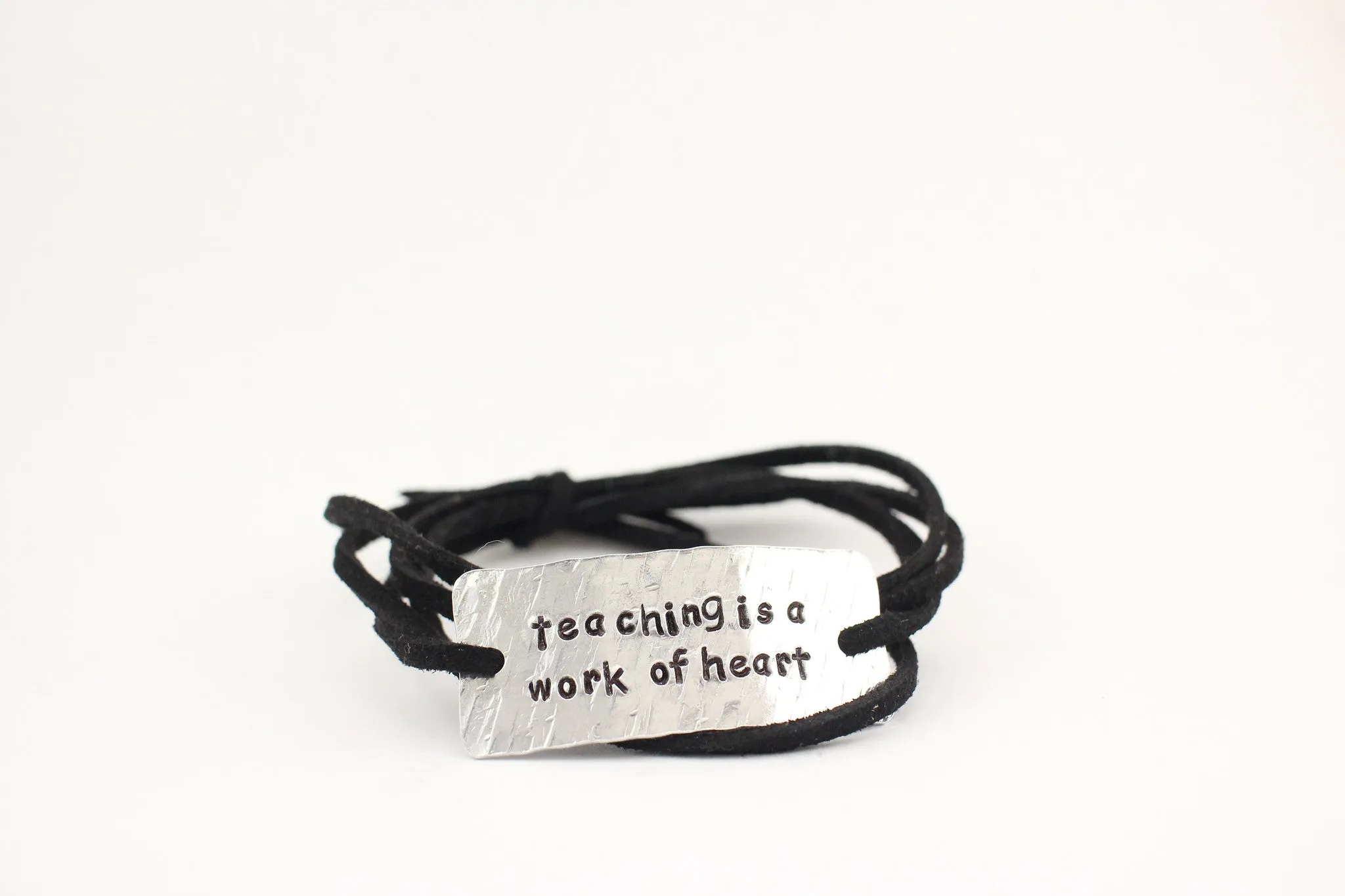 Teaching Is A Work Of Heart, Wrap Bracelet