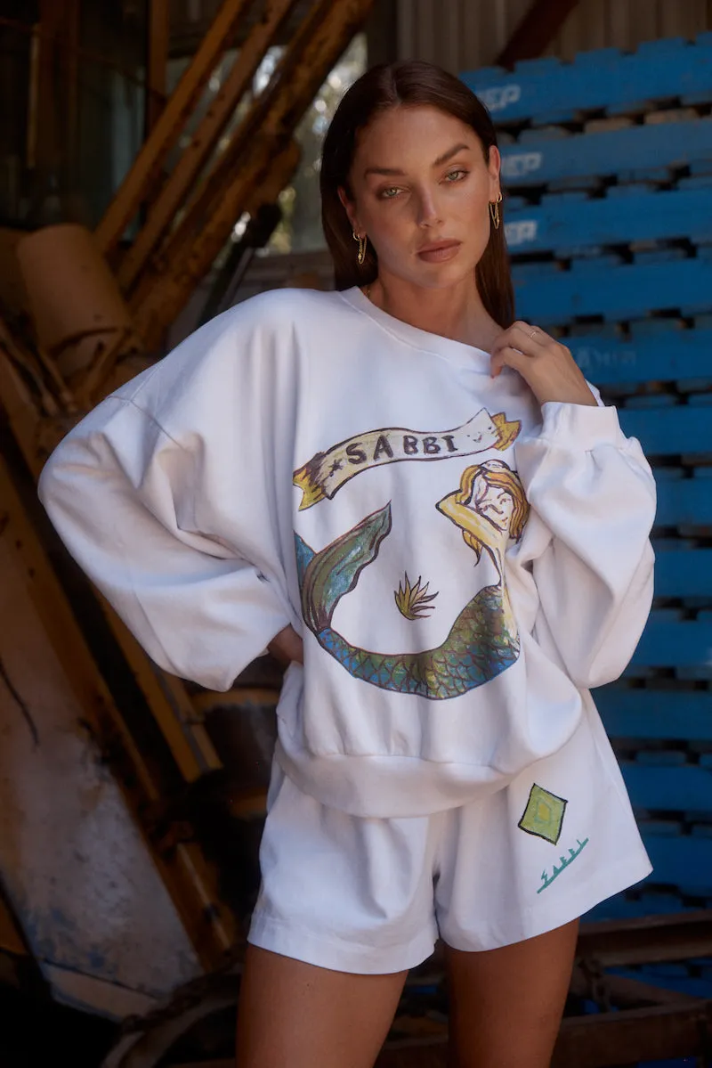 The Cali Jumper, Mermaid White