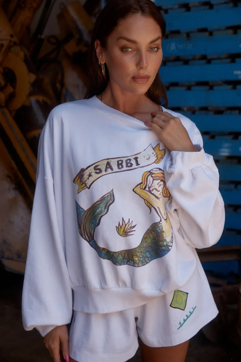 The Cali Jumper, Mermaid White