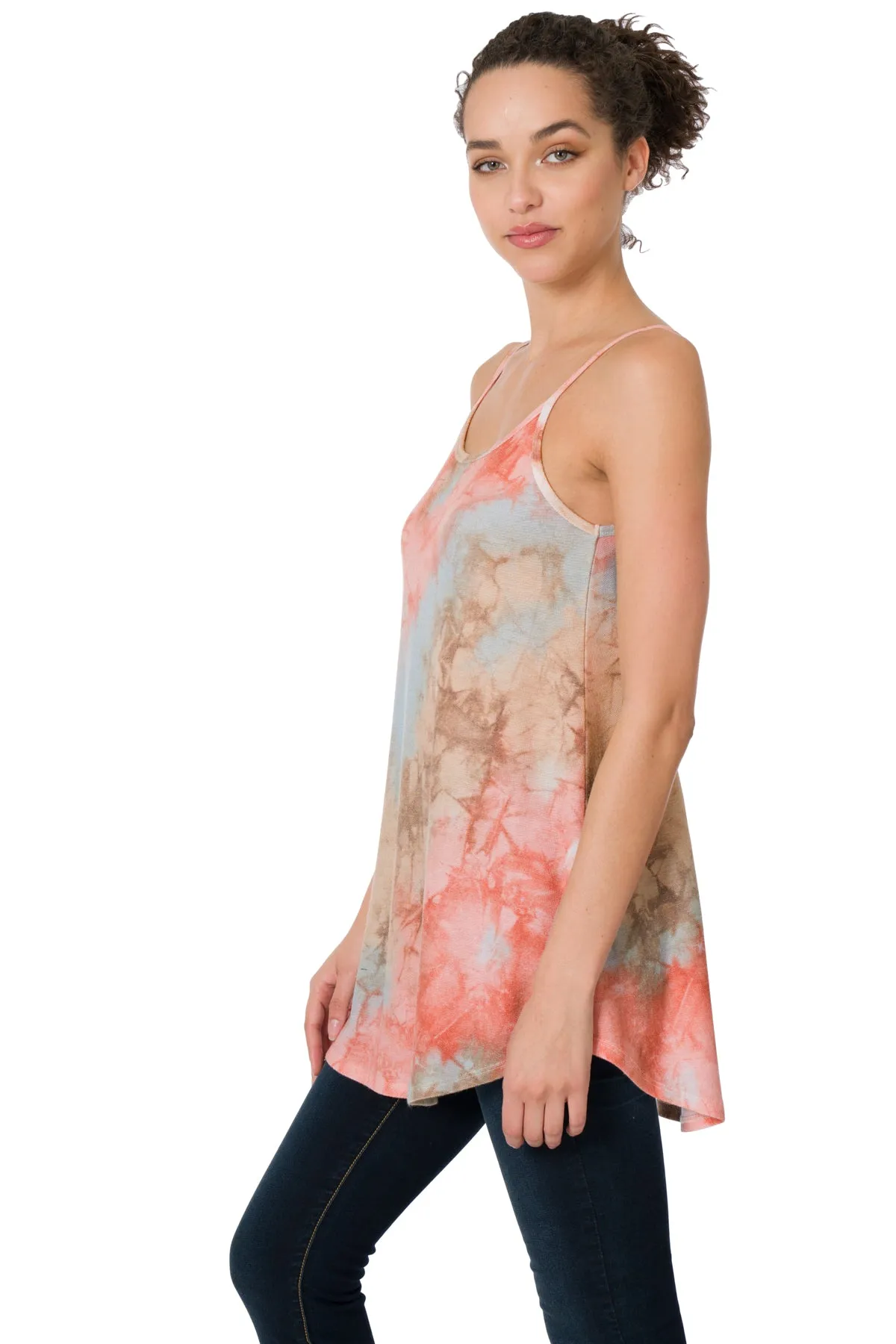 The Traci Reversible Cami in Tie Dye