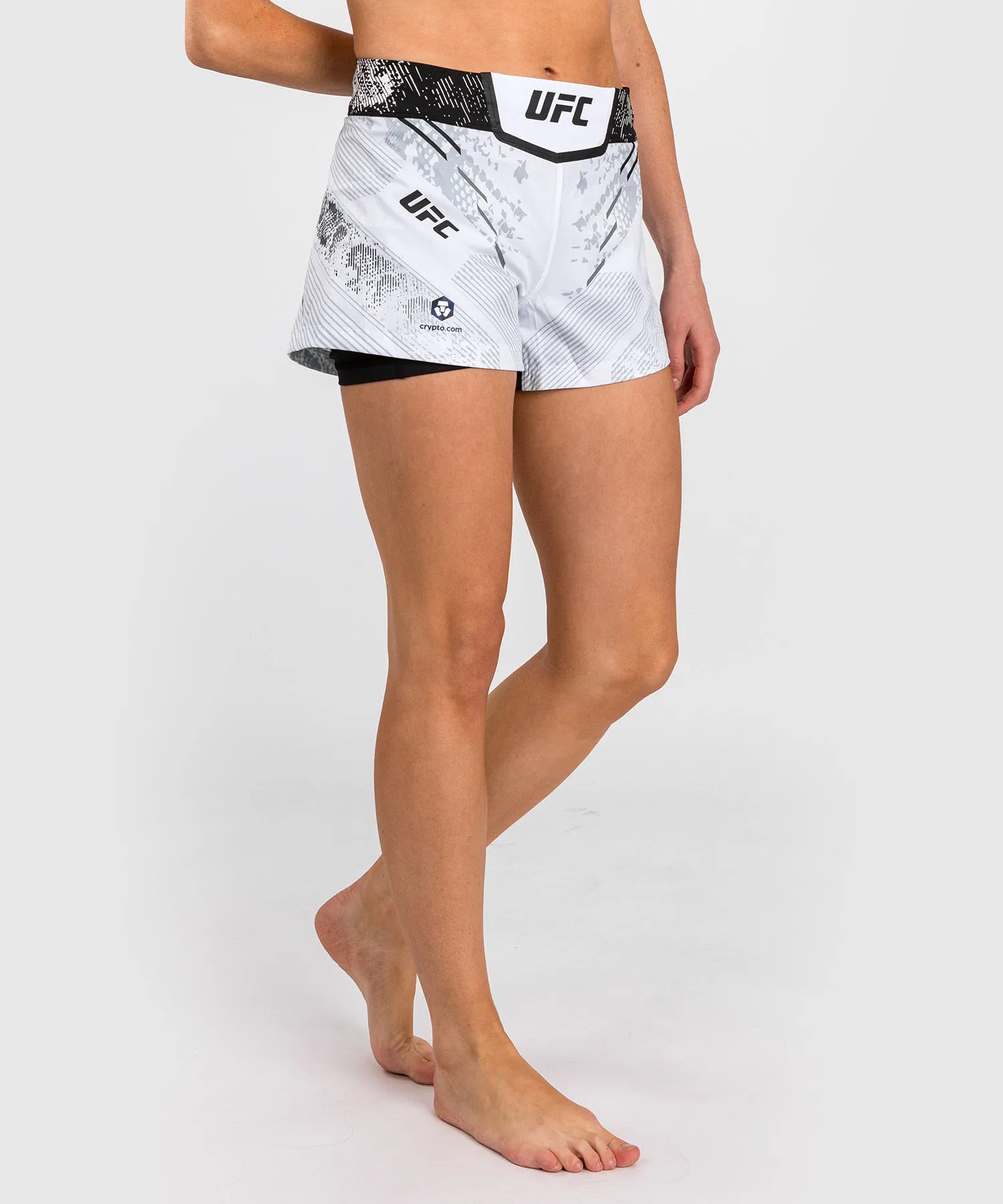 UFC Adrenaline by Venum Personalized Authentic Fight Night Women’s Fight Short - White