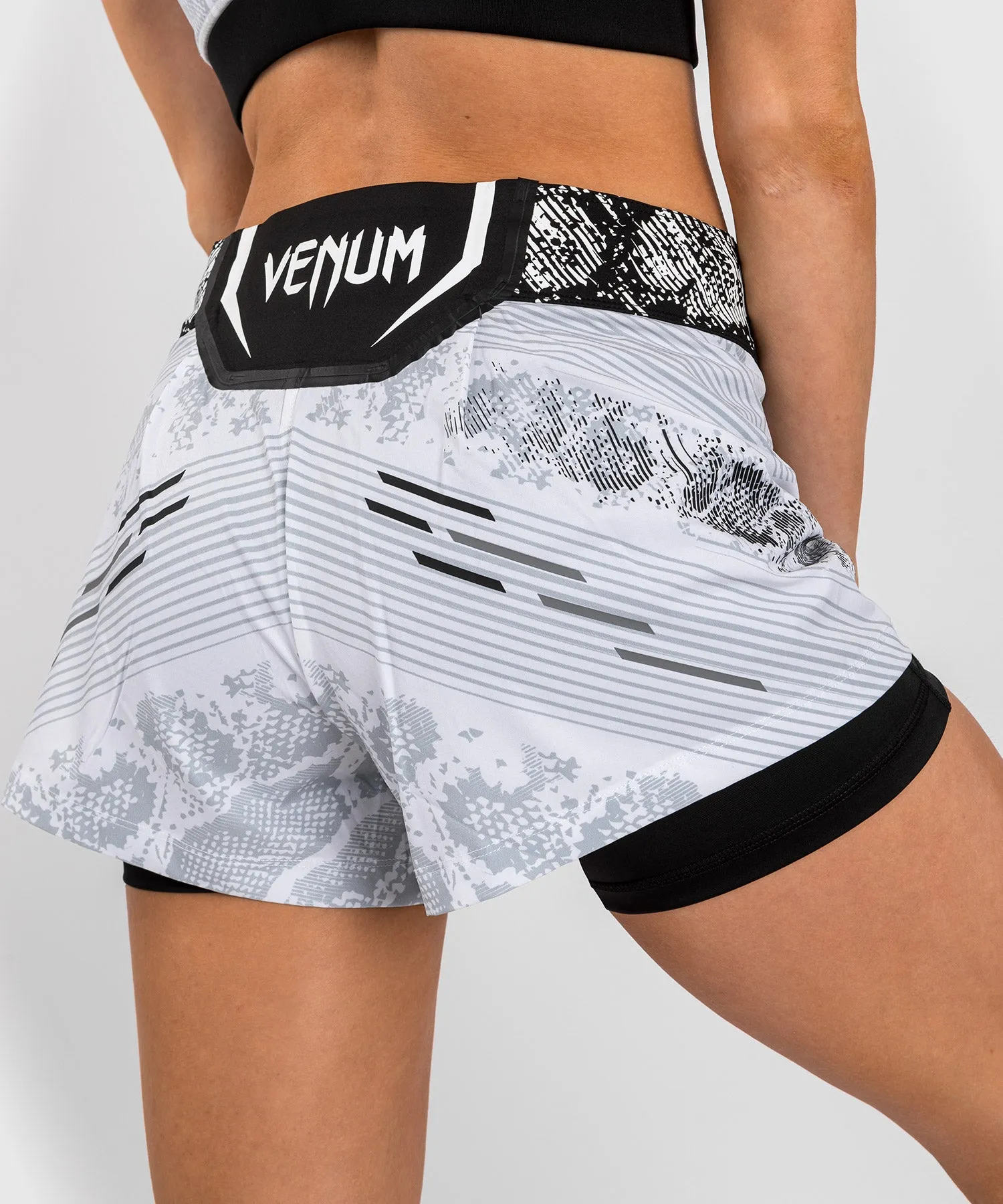 UFC Adrenaline by Venum Personalized Authentic Fight Night Women’s Fight Short - White