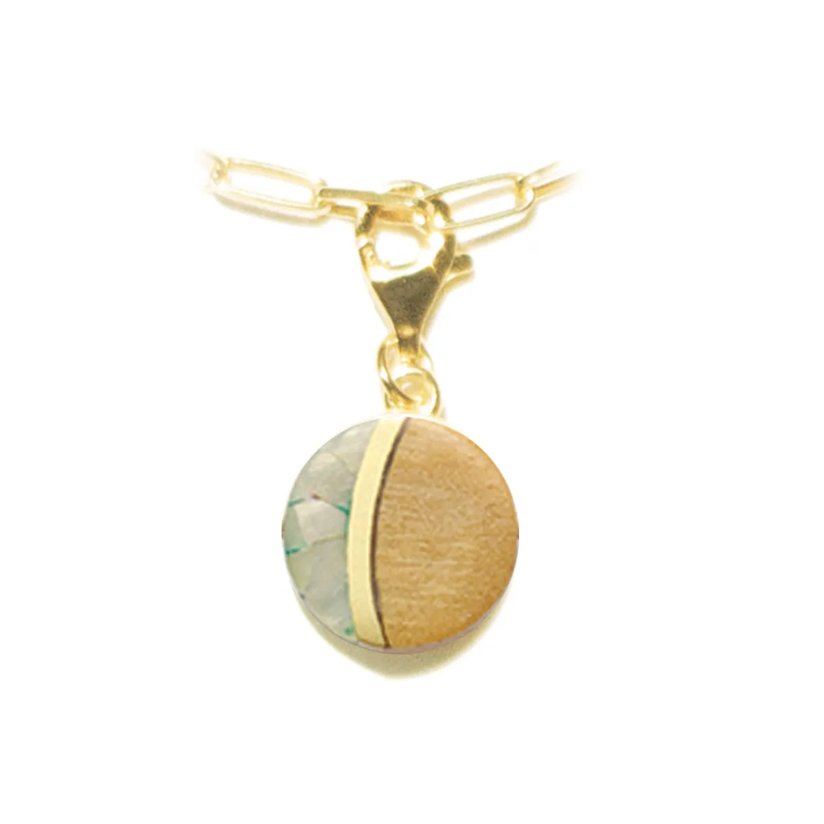 Vida Driftwood Moon Clip Charm