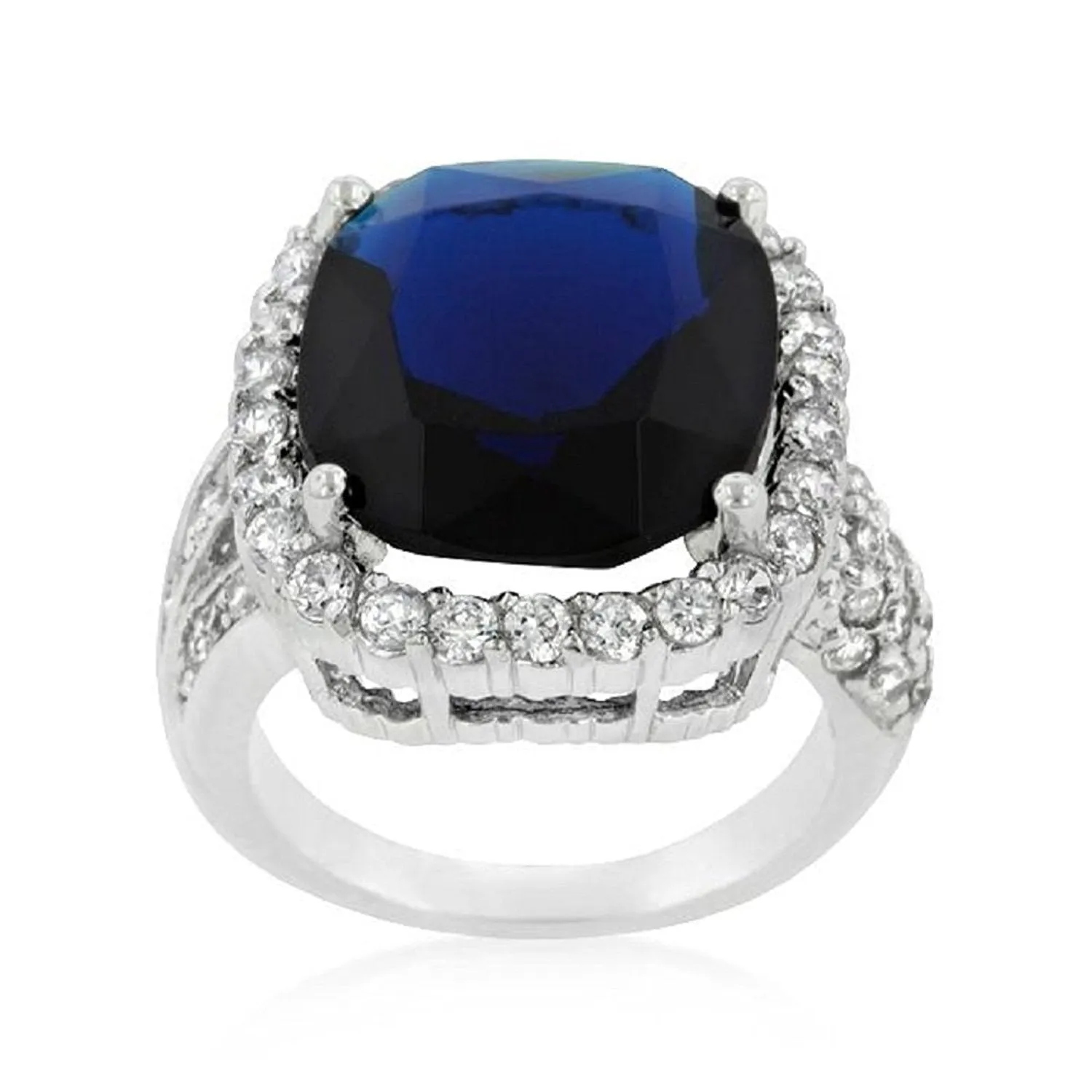 WildKlass Deep Blue Sapphire Engagement Ring