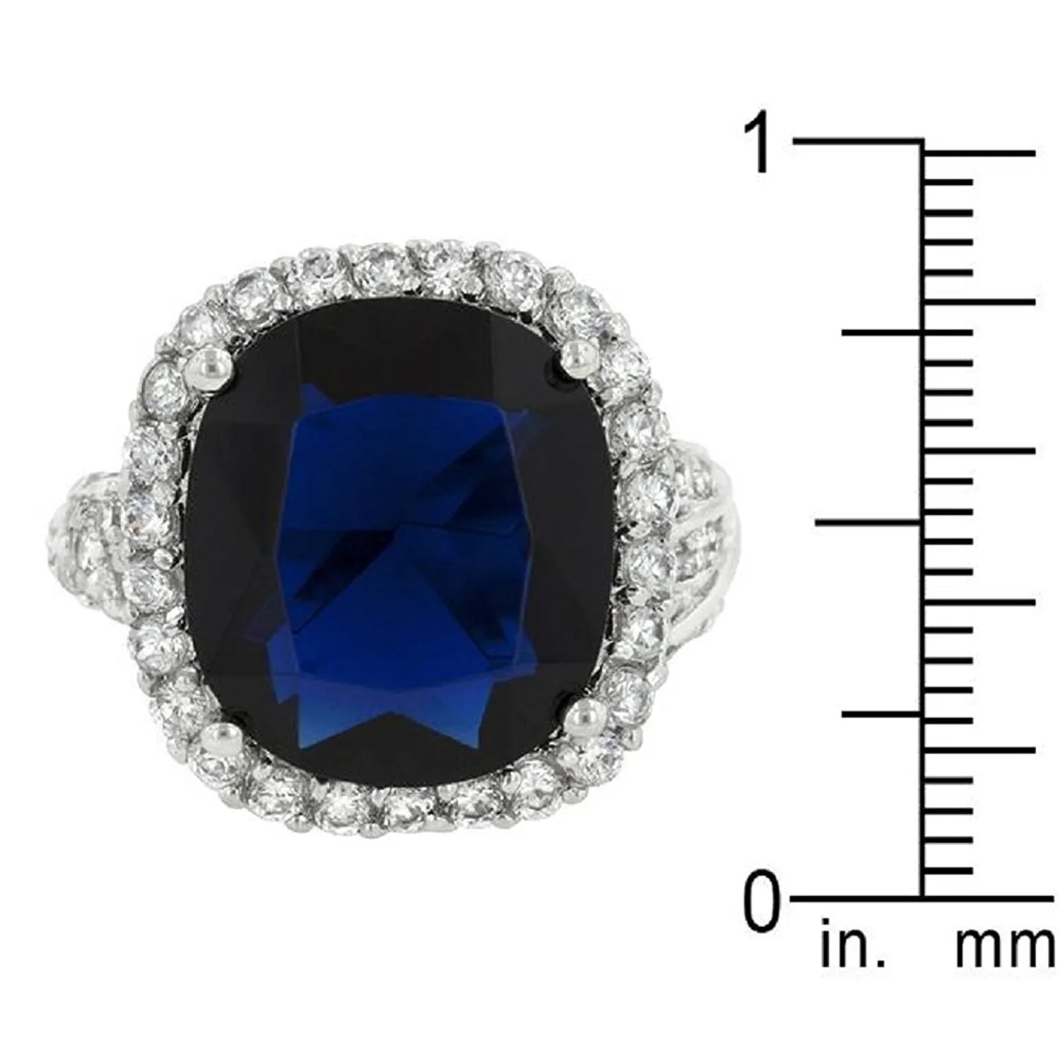 WildKlass Deep Blue Sapphire Engagement Ring