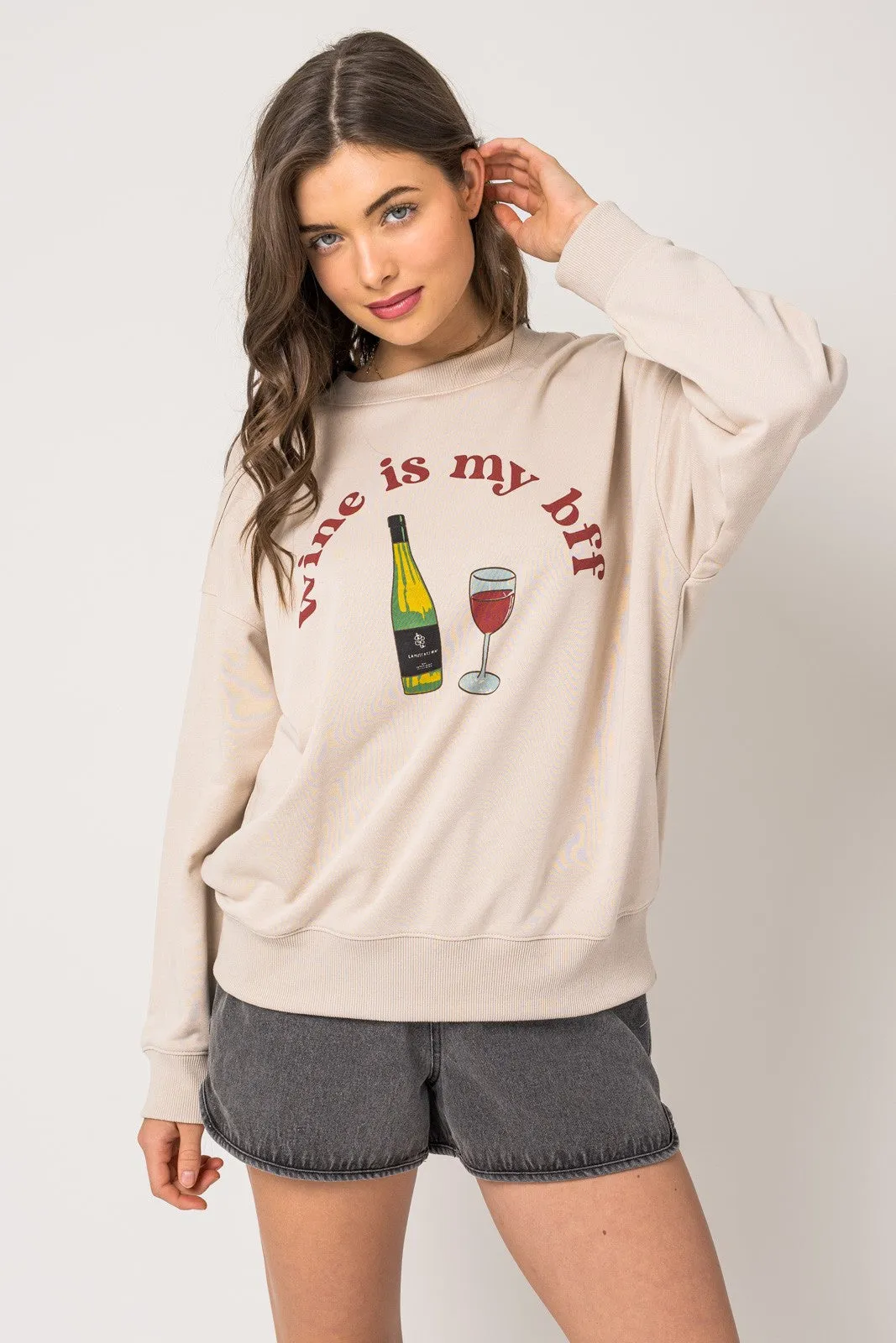 Wine Is My BFF Sweatshirt