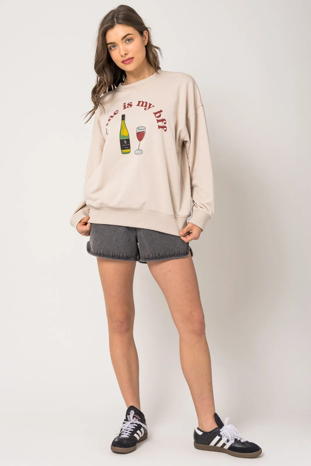 Wine Is My BFF Sweatshirt