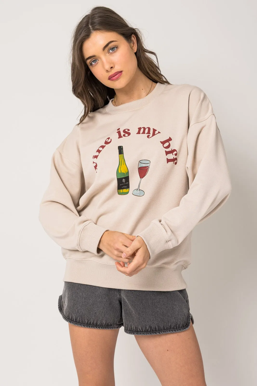 Wine Is My BFF Sweatshirt