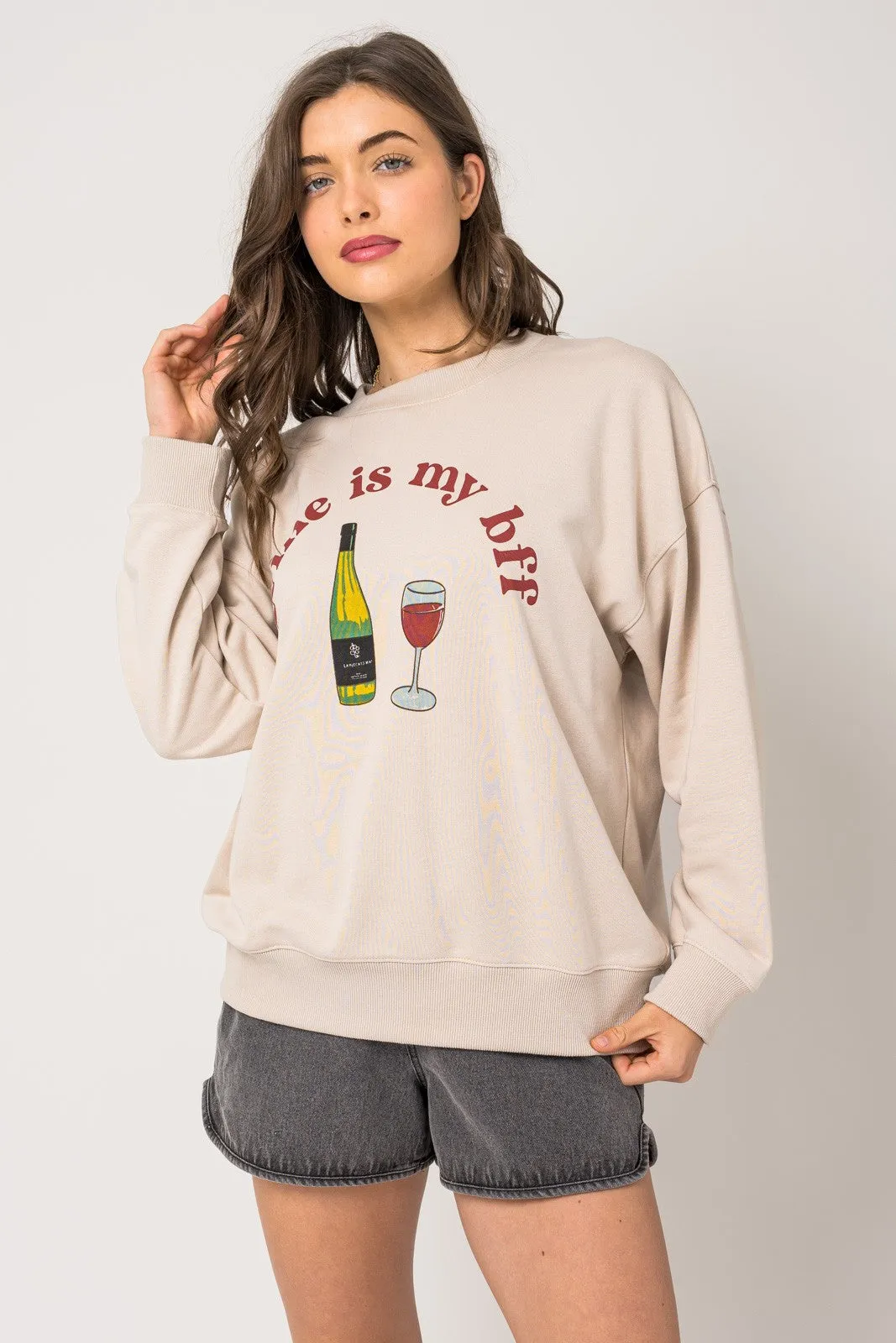 Wine Is My BFF Sweatshirt