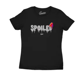 Womens Black Gloss 7 Shirt - Spoiled - Black