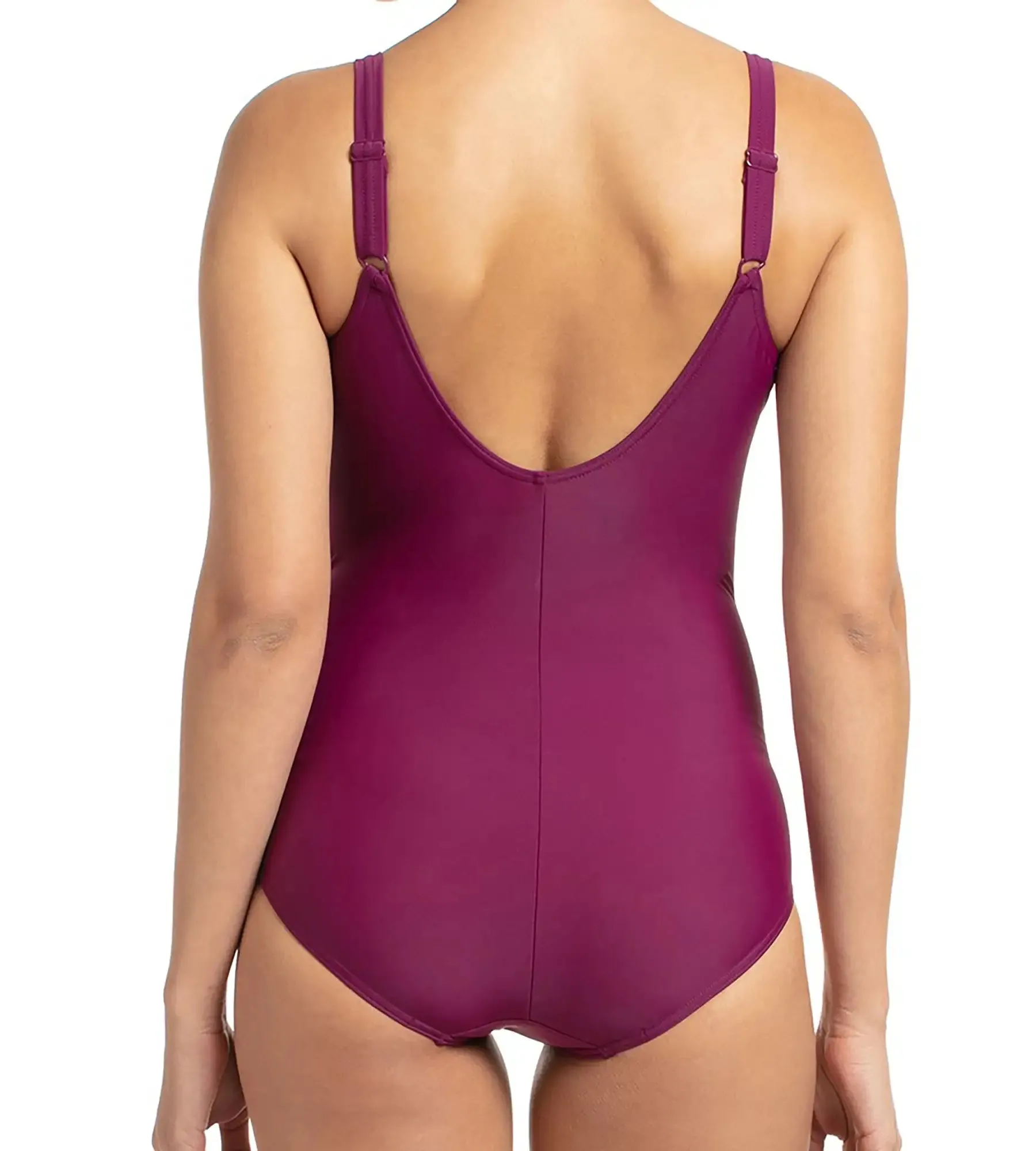 Women's Endurance Brigitte One Piece Swimwear - Deep Plum